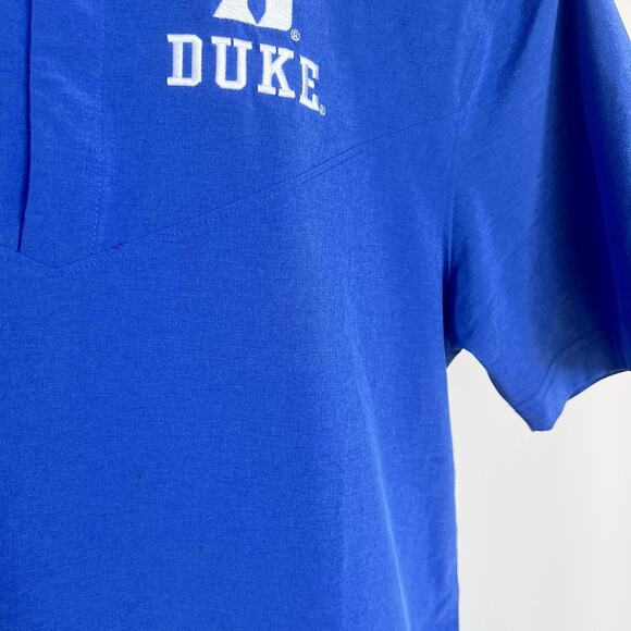 Nike Duke Blue Devils ON FIELD Dri-Fit Short Sleeve Pullover Blue Mens Sz Small - Picture 7 of 7